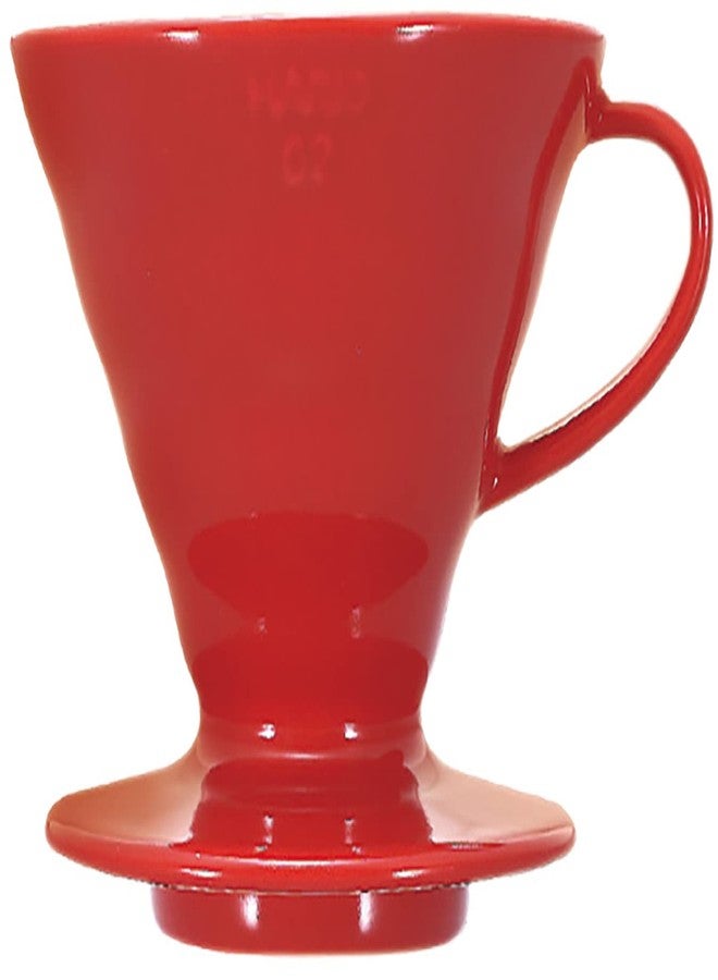 Hario VDCR-02R V60 02 Coffee Dripper Ceramic Red Coffee Drip for 1-4 Cups - Image 1