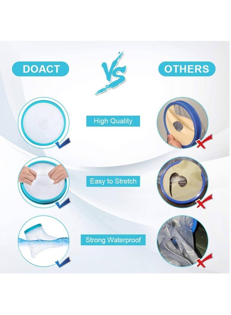 DUNISO Waterproof Cast Cover Foot, Cast Protector Adult Ankle For Shower Bath, Keep Foot Cast Bandage Dry, Watertight Cast Bag Shower Boot For Wound Foot  - Image 5