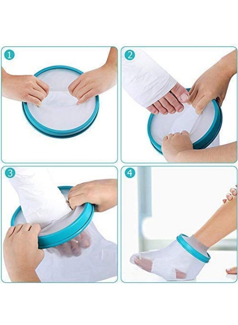DUNISO Waterproof Cast Cover Foot, Cast Protector Adult Ankle For Shower Bath, Keep Foot Cast Bandage Dry, Watertight Cast Bag Shower Boot For Wound Foot  - Image 4