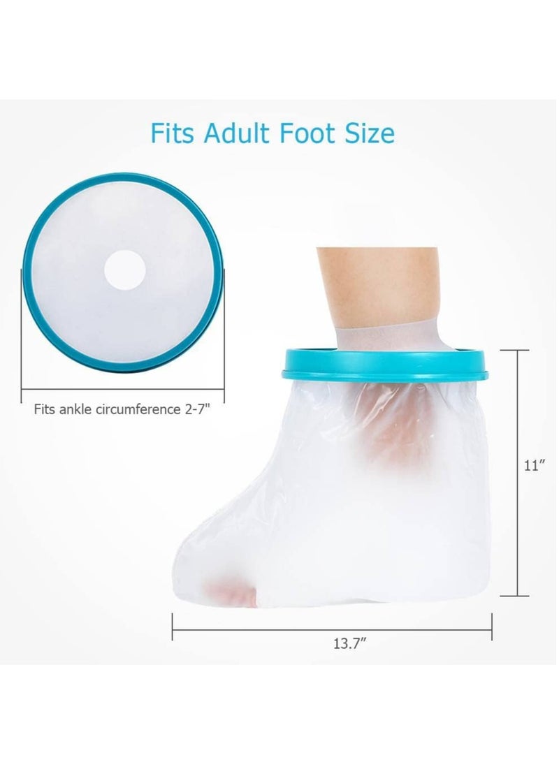 DUNISO Waterproof Cast Cover Foot, Cast Protector Adult Ankle For Shower Bath, Keep Foot Cast Bandage Dry, Watertight Cast Bag Shower Boot For Wound Foot  - Image 2