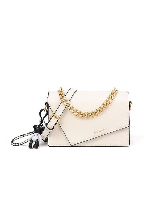Yuyula Leather Handbag, Women's Crossbody Bag, Light Luxury Brand Shoulder Bag, Small Square Bag, Birthday And New Year Gift For Women And Girlfriends - Image 3
