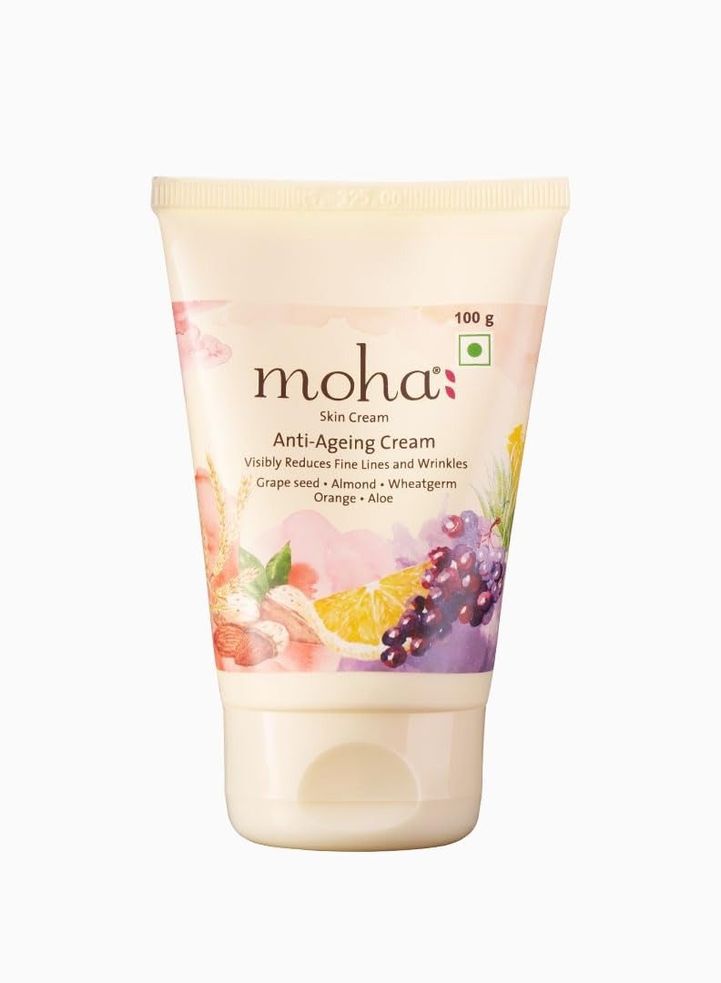 MOHA  Anti Ageing Skin Cream Youthful and Glowing Skin  With The Blend Of Pure Herbal Oils Reduces Fine Lines Wrinkles Pigmentation Dark Spots  Suitable For All Skin Types 100gm - Image 1