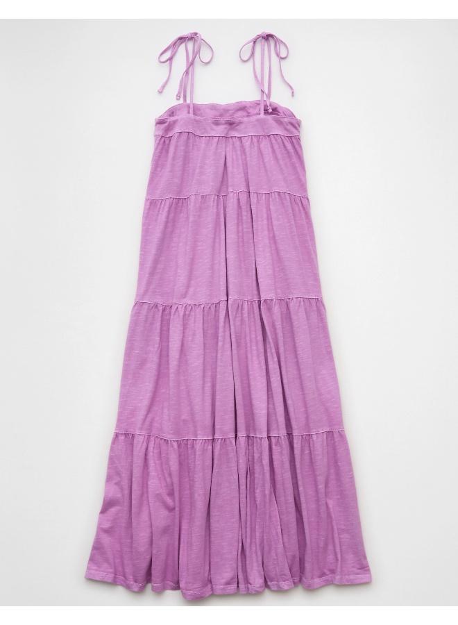 American Eagle AE Sunchaser Knit Tie Shoulder Maxi Dress - Image 2