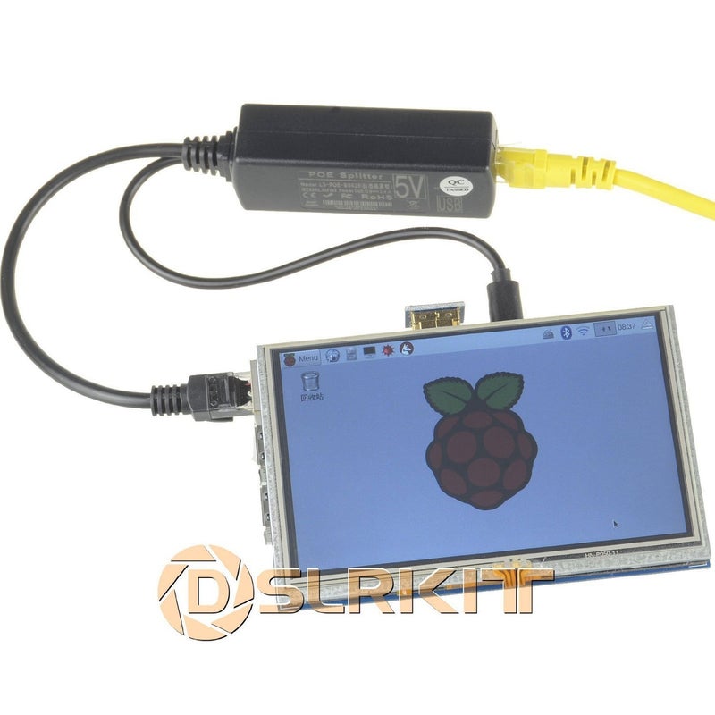 DSLRKIT DSLRKIT Active PoE Splitter Power Over Ethernet 48V to 5V 2.4A Micro USB Plug for RPi B/B+/2/3  - Image 3
