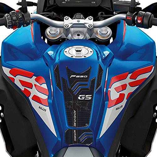 labelbike 3D Sticker Motorcycle Fuel Tank Pad Protection and Decoration in Resin Compatible with BMW F850 GS Adventure 20182024 Carbon Black - Image 1