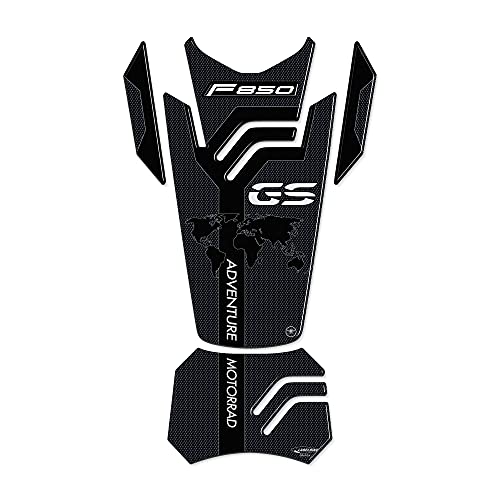 labelbike 3D Sticker Motorcycle Fuel Tank Pad Protection and Decoration in Resin Compatible with BMW F850 GS Adventure 20182024 Carbon Black - Image 3