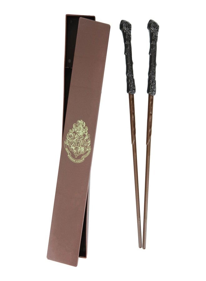 Paladone Harry Potter Wand Chopsticks in Box | Includes 2 Chopsticks & Storage Case | Practical & Magical Harry Potter Dinnerware Gift For Fans - Image 1