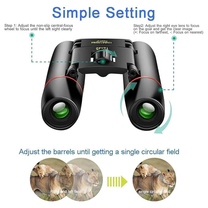 BIGXEN 30x60 High-Performance Binoculars – Compact and Powerful for Outdoor Adventures-1PCS - Image 5