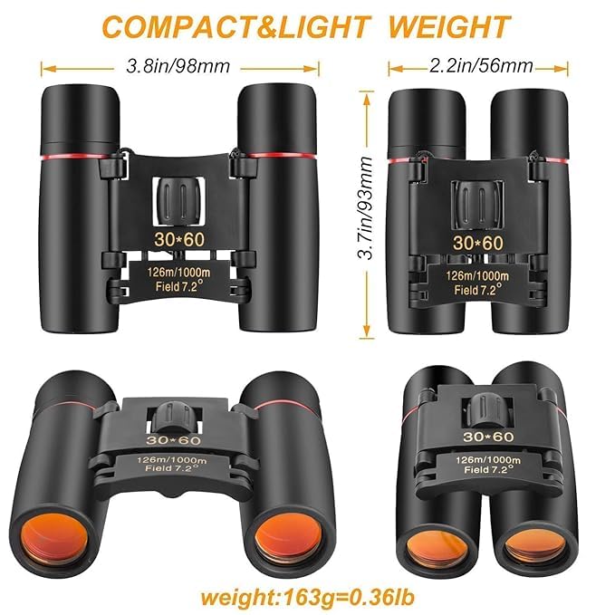 BIGXEN 30x60 High-Performance Binoculars – Compact and Powerful for Outdoor Adventures-1PCS - Image 4