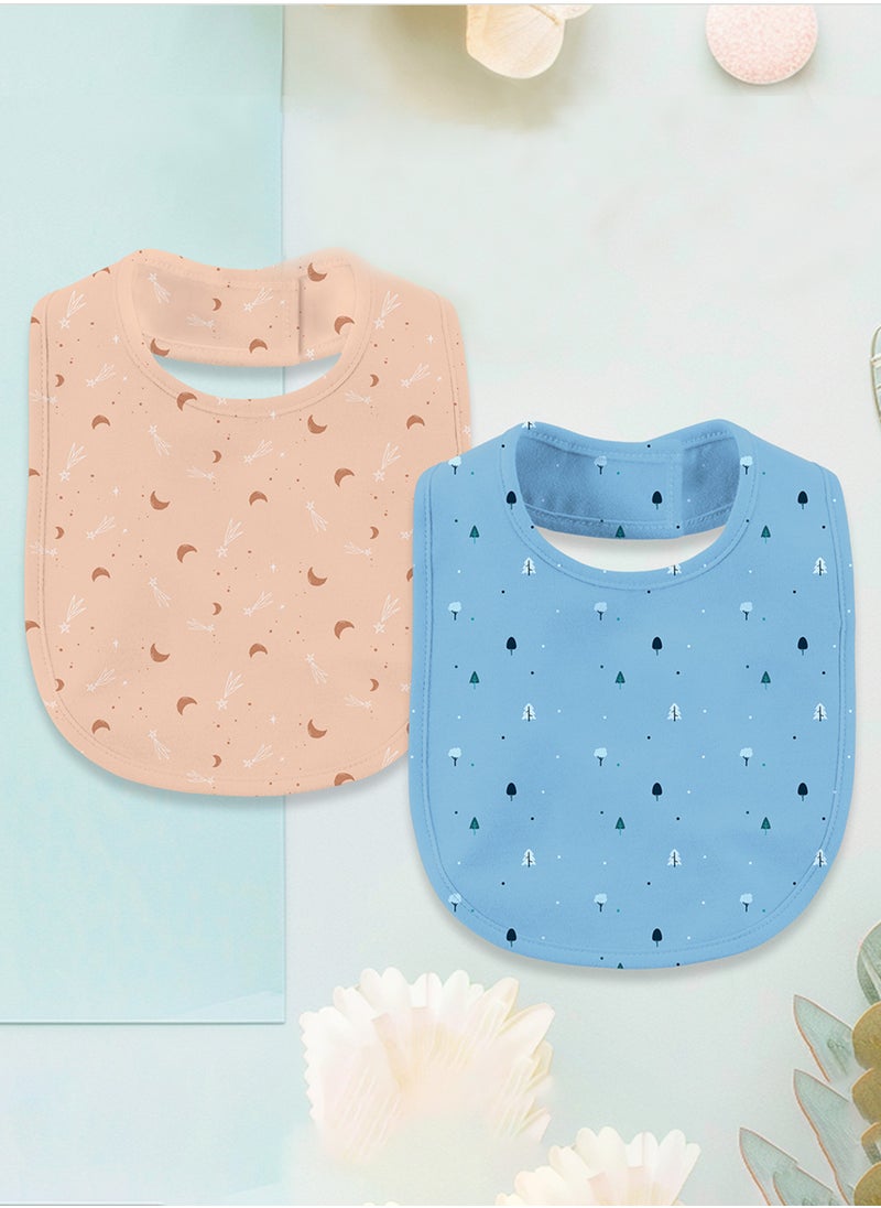 LUAY - LUAY Unisex 100% Bamboo based Ultra -Soft fabric Bib with Digital Print_Pack of 2 - Image 1