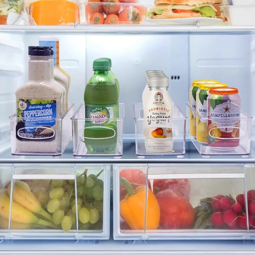 INKULTURE Acrylic Fridge Organiser | Fridge Storage Boxes | Refrigerator Storage Containers | Pack Of 02 | For Vegetable, Fruits Etc | Size-10"X 4" X 3.0", Transparent - Image 3