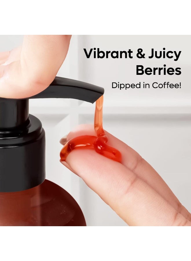 إم كافيين عبوة غسول الجسم إم كافيين بالقهوة والكافيين مع جل استحمام بالتوت والكاكاو | عطر منعش مع فوائد إزالة السموم والتنظيف العميق | جل استحمام | للرجال والنساء ولجميع أنواع البشرة | 400 مل - Image 5