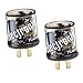 Hbxdeco 2PCS Flasher Relay 2 Pin 12V Heavy Duty Turn Signal Relay for Fixing Hyper Flashing 2 Prong Round Electronic Flasher Blinker Relays Replacement for Car Truck SUV - Image 2