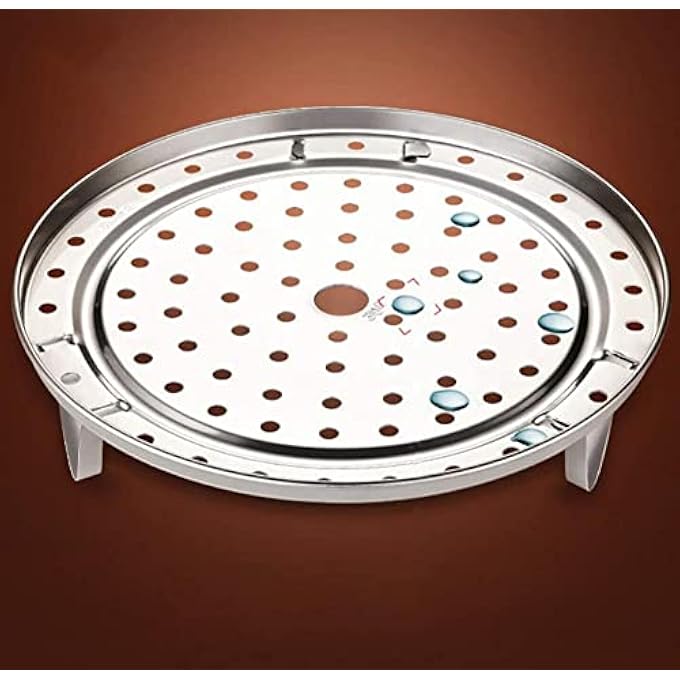 MAKINGTEC Stainless Steel Round Steamer Rack Plate ThreeLegged Steaming Stand For Home Kitchen Cooking Small Size - Image 4
