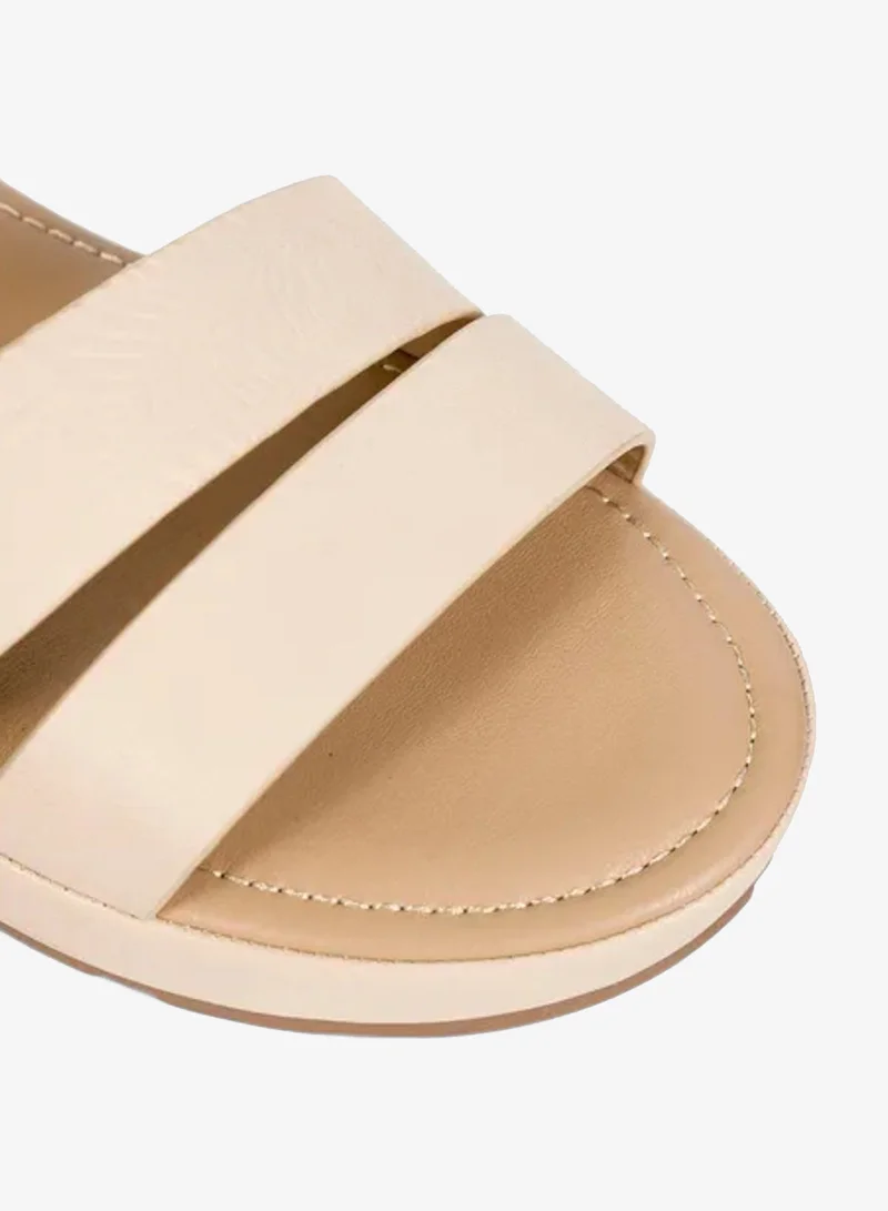 Bata Beige Comfit Wellness Wedge Sandals for Women | Best Price UAE