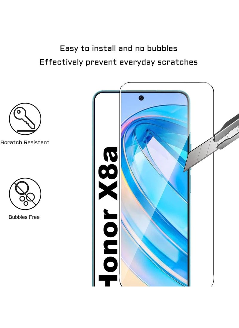 Generic - 2 Pieces For Honor X8A Tempered Glass Screen Protector – High Transparency, Delicate Touch, Anti-Explosion, Smooth Arc Edges, Easy Installation, Screen Protector for Honor X8A - Image 1