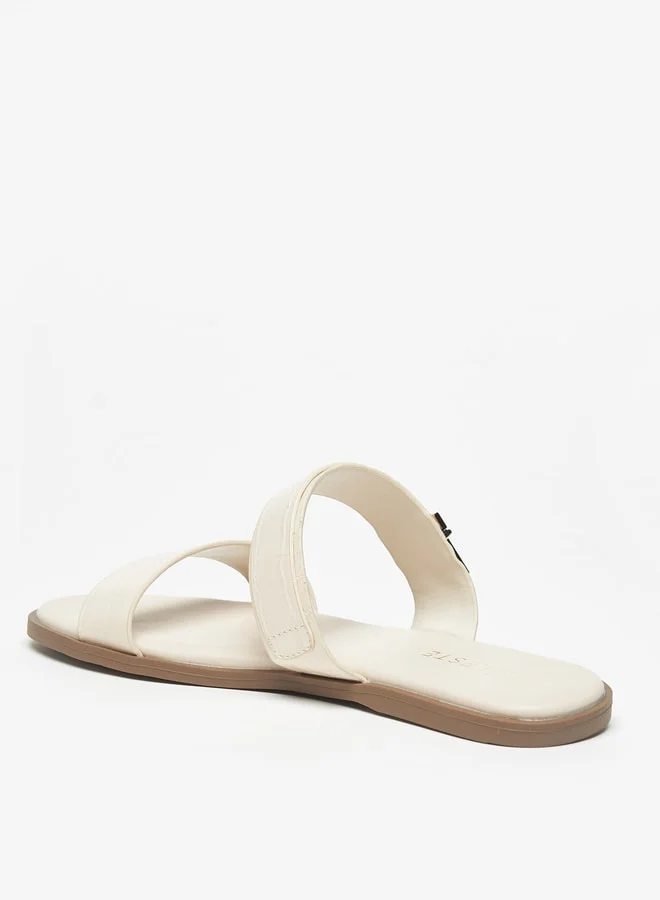 Celeste Women's Slip-On Sandal with Metal Accent