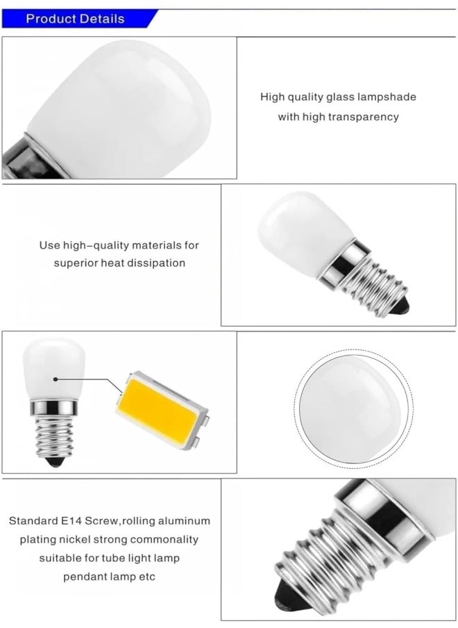 melfi Led Fridge Light Bulb E14 3W 3000K Refrigerator Corn Bulb Led Lamp  - Image 3