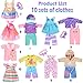 iBayda 10 Sets Doll Clothes and Accessories Include Rompers Outfits for 1417 Inch 3543cm New Born Baby Dolls Doll Not Included - Image 4