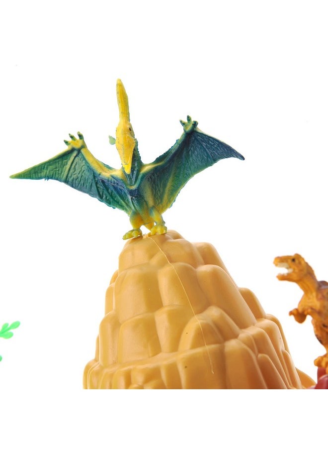 PowerTRC PowerTRC Jurassic Dinosaur Figures Playset with Trees, Rocks, Playmat & Container, Create a Realistic Prehistoric Dino Park, Dinosaur Toys for Kids 3-5, Gift for Boys and Girls 3 4 5 6 7  - Image 5