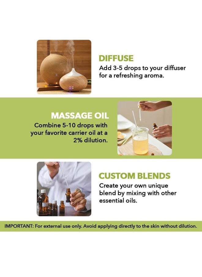 Majestic Pure MAJESTIC PURE Lemongrass Essential Oil | 100% Pure and Natural Lemongrass Oil | Premium Grade Essential Oils for Hair Care, Home Diffusers, Skin, Aromatherapy, Massage and Humidifiers | 4 Fl Oz  - Image 4