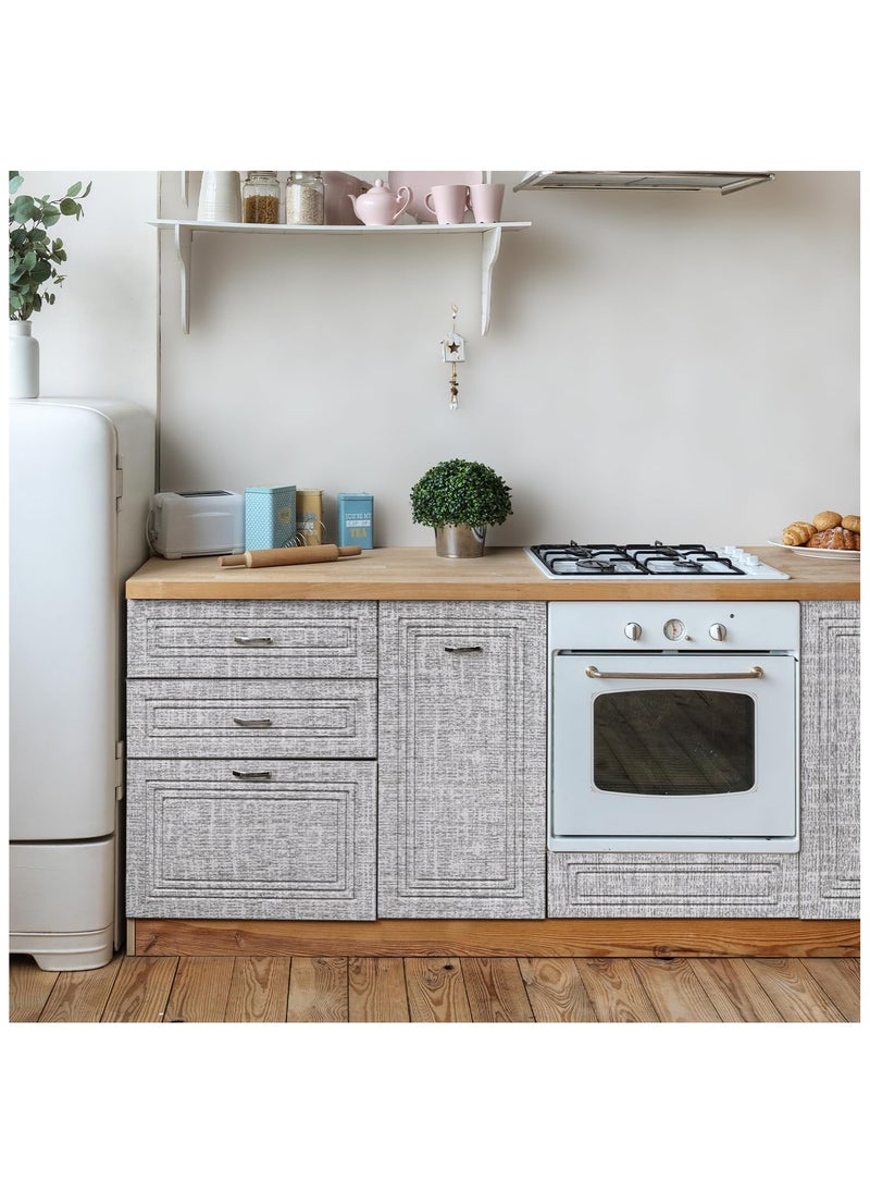 Anna Waterproof and Moisture-Proof Linen Fabric Self-Adhesive Wallpaper for Home and Hotel Bathroom Decoration  - Image 4