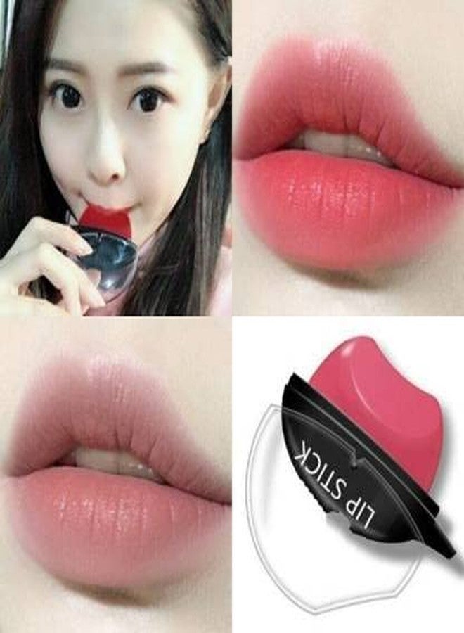 VBA Korean Style Ice Cream Matte Velevt Red Lipstick Long Lasting Moisturizer Lips Waterproof Lip Gloss (Red, 8 g) - Image 3