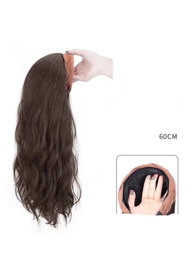 Headband wig integrated high skull artificial hair cosplay wig costumes dress up wig - Image 2