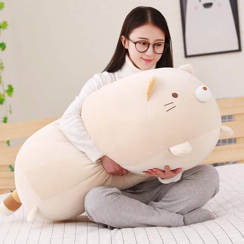 ERDAO Big Cat Plush Pillow,Large Fat Cats Stuffed Animals Toy Doll for Girls,Bed,35.4 inches - Image 4