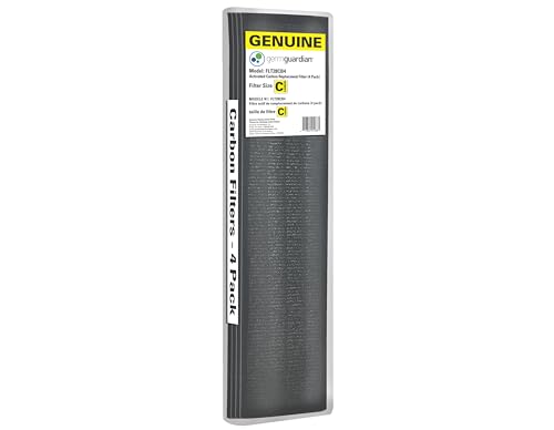 GermGuardian Genuine Carbon Air Purifier Replacement Filter for Use with FLT5000 Filter C for Air Purifier Models AC5000, AC5300, AC5350, CDAP5500 and PureGuardian Model AP2800CA, 4-Pack FLT28CB4 - Image 1