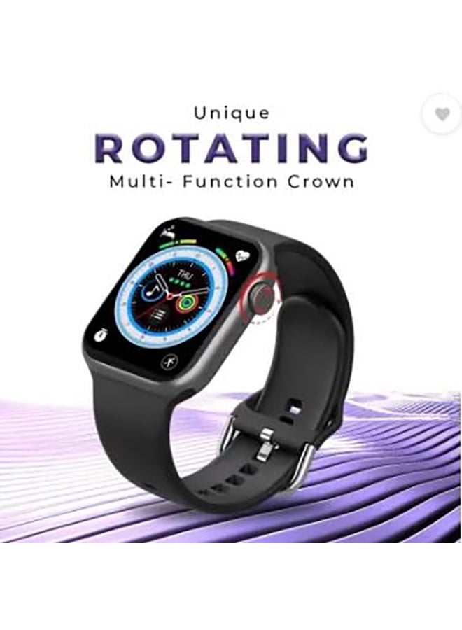 Gizmore Renewed - GizFit Plasma Sleek & Stylish Bluetooth Calling Smartwatch 1.9 Inch HD Display 550 NITS & Multi-Sport Modes HR SpO2 IP67 with Rotating Crown Controls - Image 3