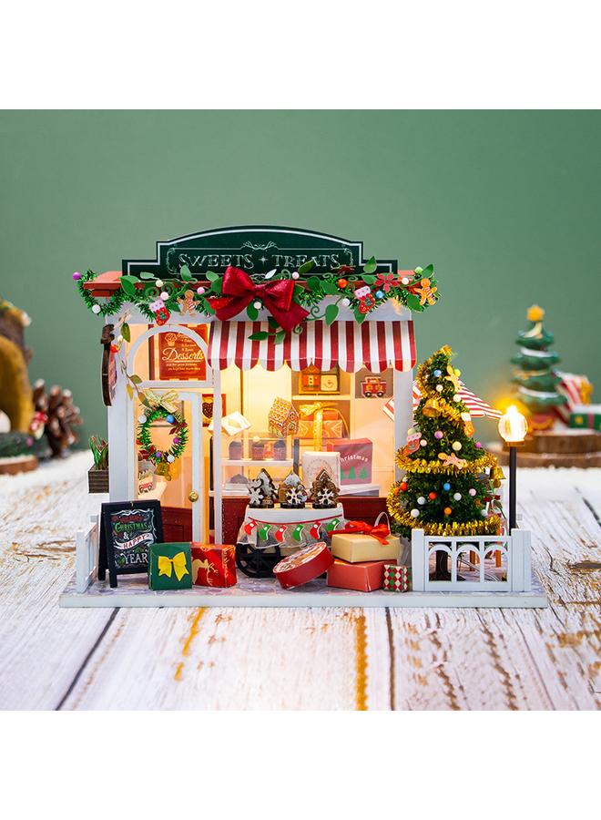 Bluejw Hongda DIY Cabin Christmas Cabin Handmade Assembled Villa Model Innovative Women's Christmas Gift Birthday Gift - Image 4