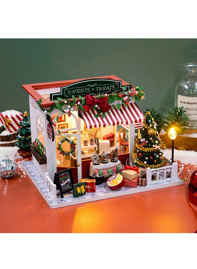 Bluejw Hongda DIY Cabin Christmas Cabin Handmade Assembled Villa Model Innovative Women's Christmas Gift Birthday Gift - Image 3