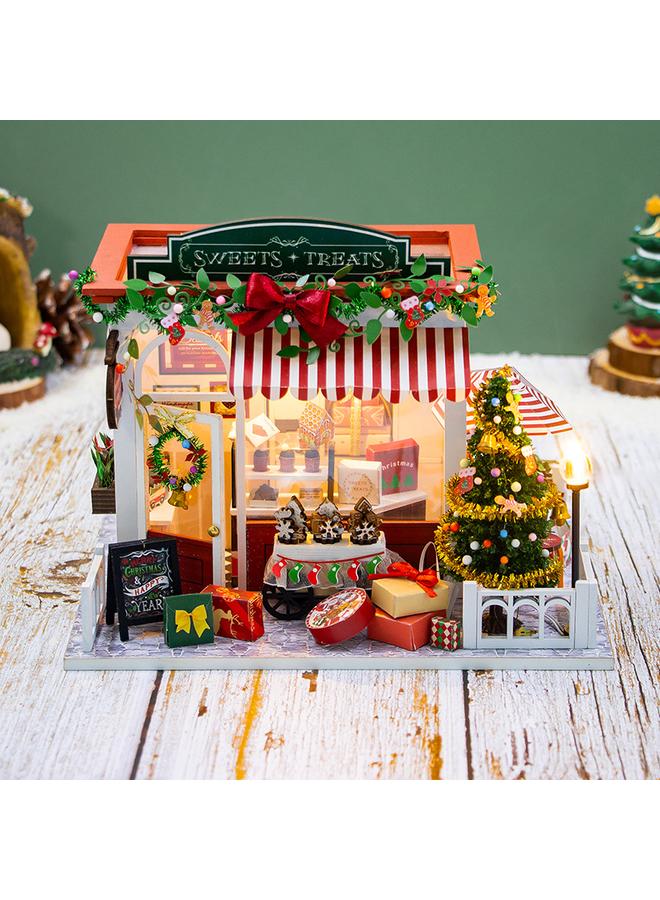 Bluejw Hongda DIY Cabin Christmas Cabin Handmade Assembled Villa Model Innovative Women's Christmas Gift Birthday Gift - Image 5