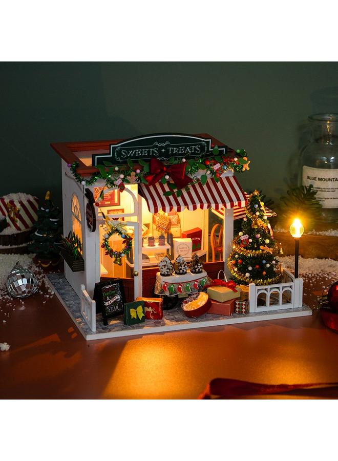 Bluejw Hongda DIY Cabin Christmas Cabin Handmade Assembled Villa Model Innovative Women's Christmas Gift Birthday Gift - Image 2