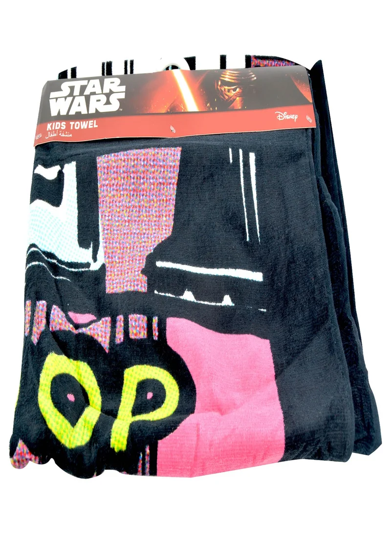 ديزني Disney Star Wars Bath Towel Black/Pink/Yellow 70x140cm