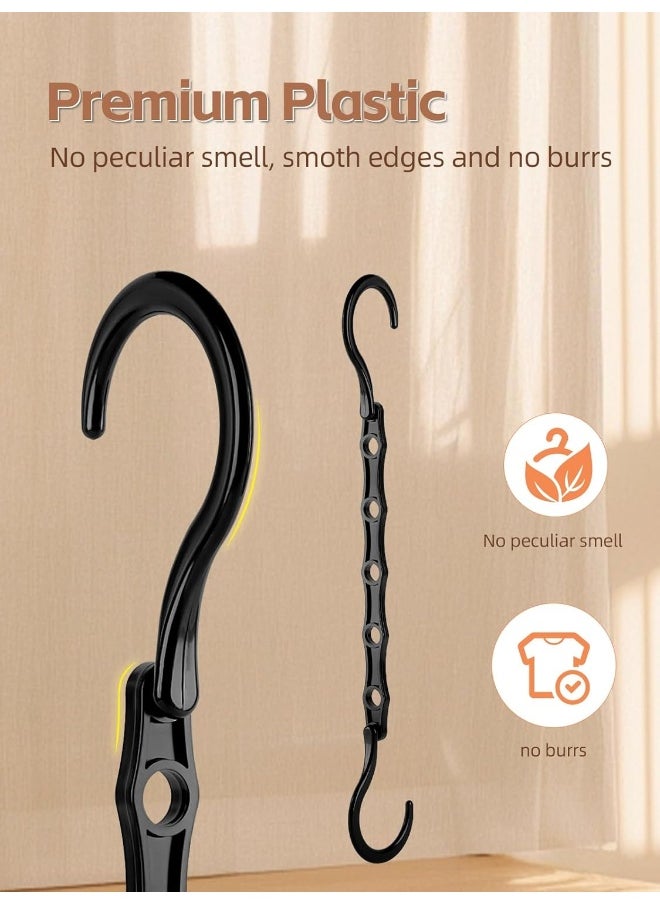 HOUSE DAY - HOUSE DAY Space Saving Hanger 20 Pack Sturdy Black Magic Hangers for Closet Organizers and Storage for Heavy Clothes, Dorm Room Bedroom Home RV Car Camper Organization Essentials - Image 1
