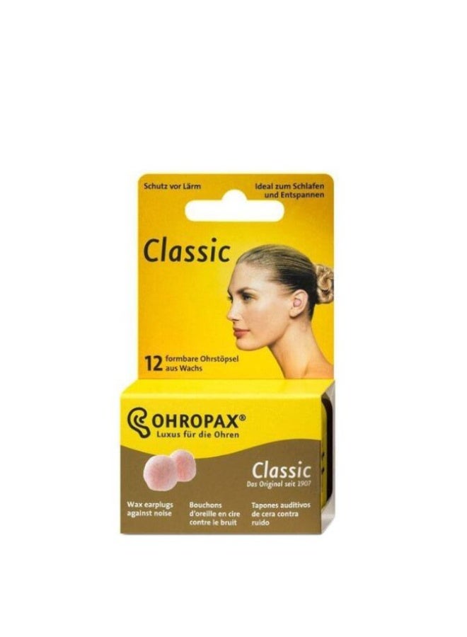 Ohropax Classic Ear Plugs Wax 12units - Image 1