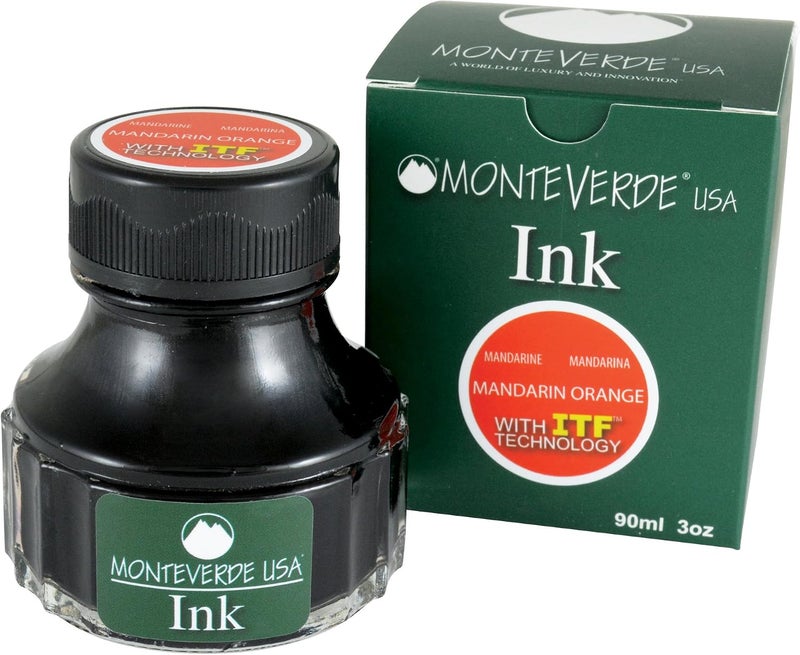 Monteverde USA Ink with ITF Technology, 90 ml Mandarin Orange (G308MO) - Image 4