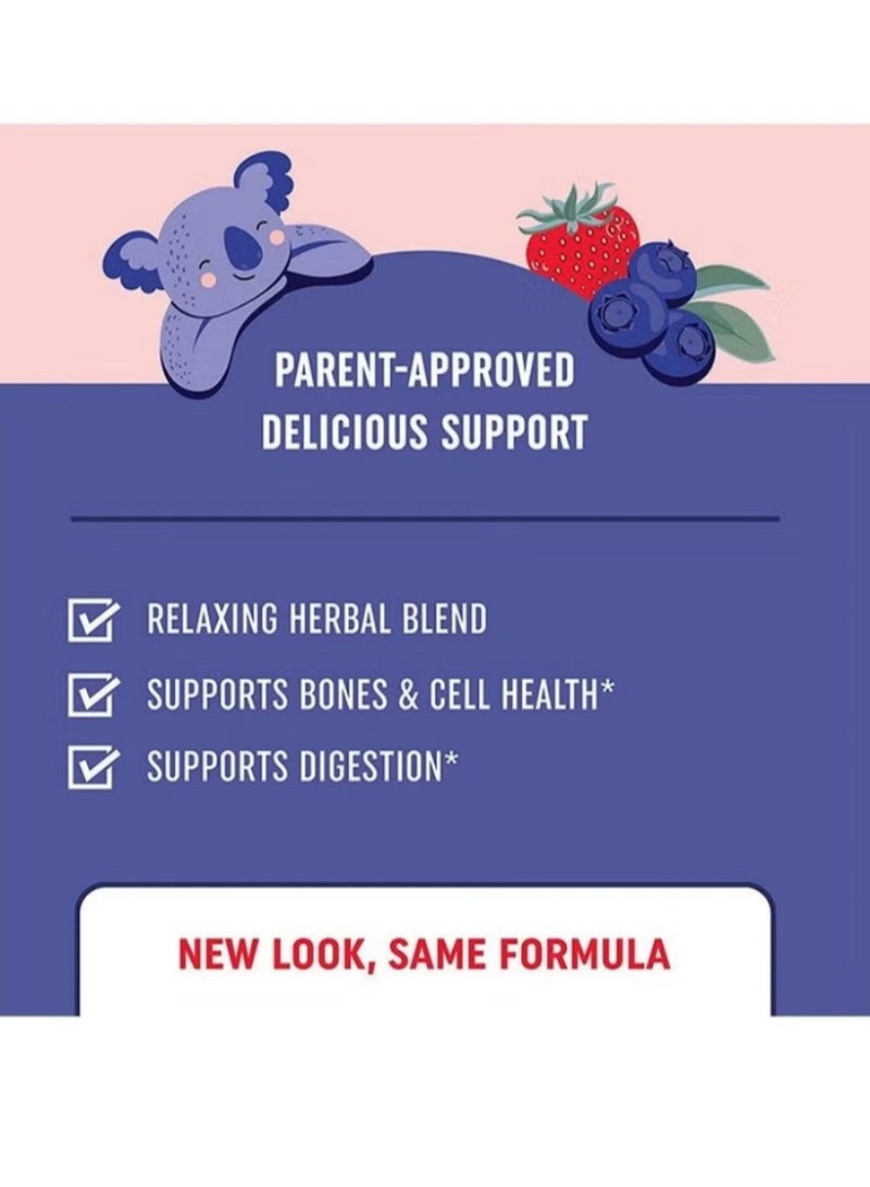 LINE ONE Children's Calming Magnesium Gummies | with Chamomile & Lemon Balm | Supports Sleep & Bone Health - Image 2