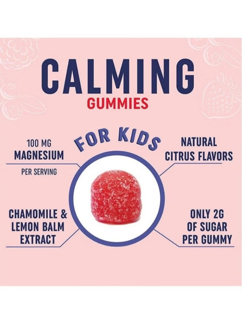 LINE ONE Children's Calming Magnesium Gummies | with Chamomile & Lemon Balm | Supports Sleep & Bone Health - Image 5