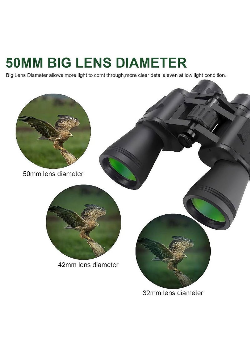 Generic 20x50 High Power Binoculars for Adults, Large View Binoculars for Bird Watching Hiking Concert Travel  - Image 2