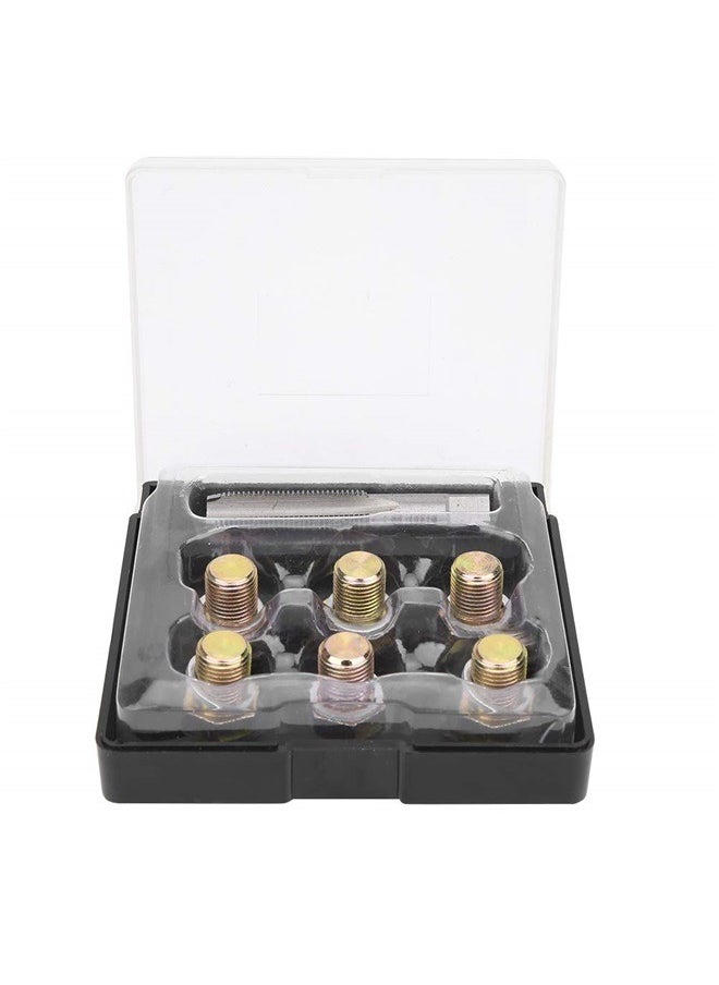 Generic Thread Tool Set,M13 x 1.25MM Oil Drain Plug Tap Thread Repair Kit Oil Pan Screws Rethread Tool  - Image 1