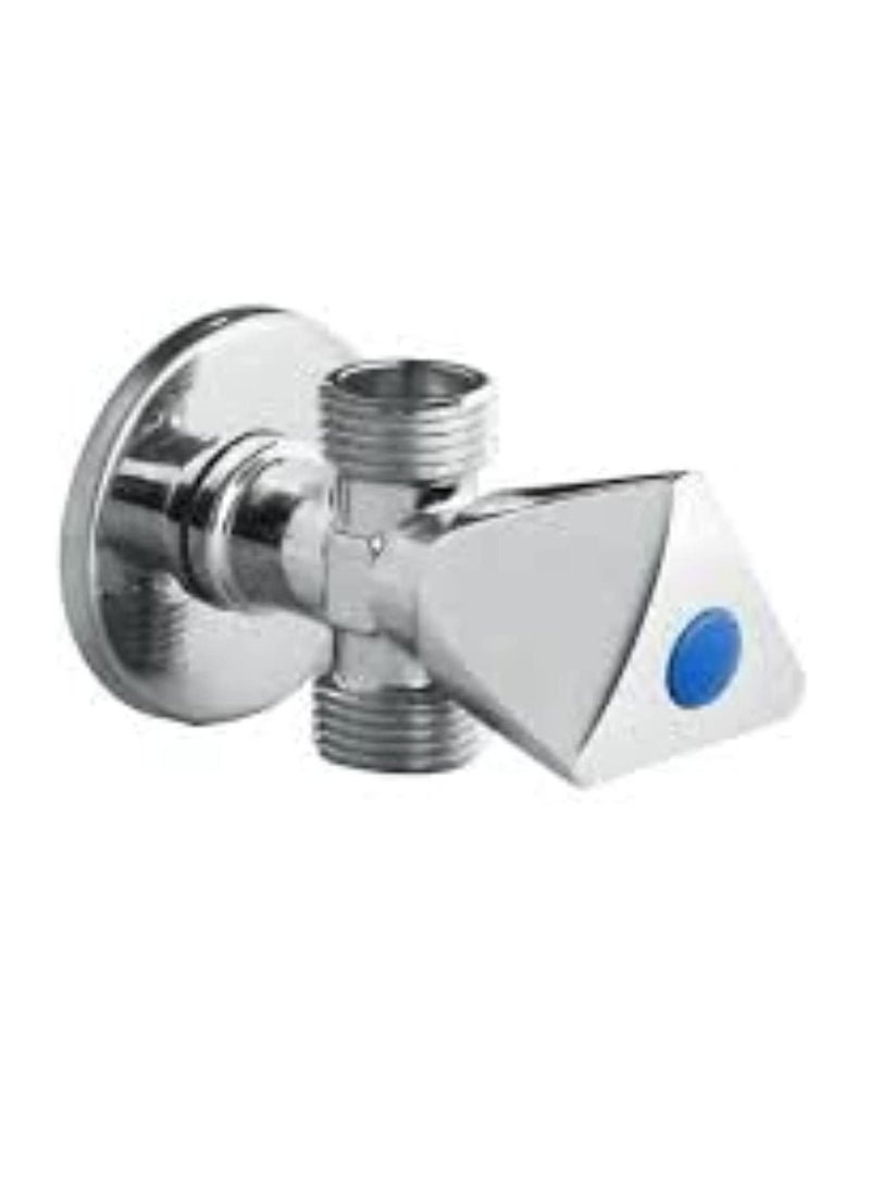 ABBASALI Chrome Plated Angle Valve 1/2" x 1/2" Toilet Kitchen Wash Basin Bathroom Fittings With Tape  - Image 2