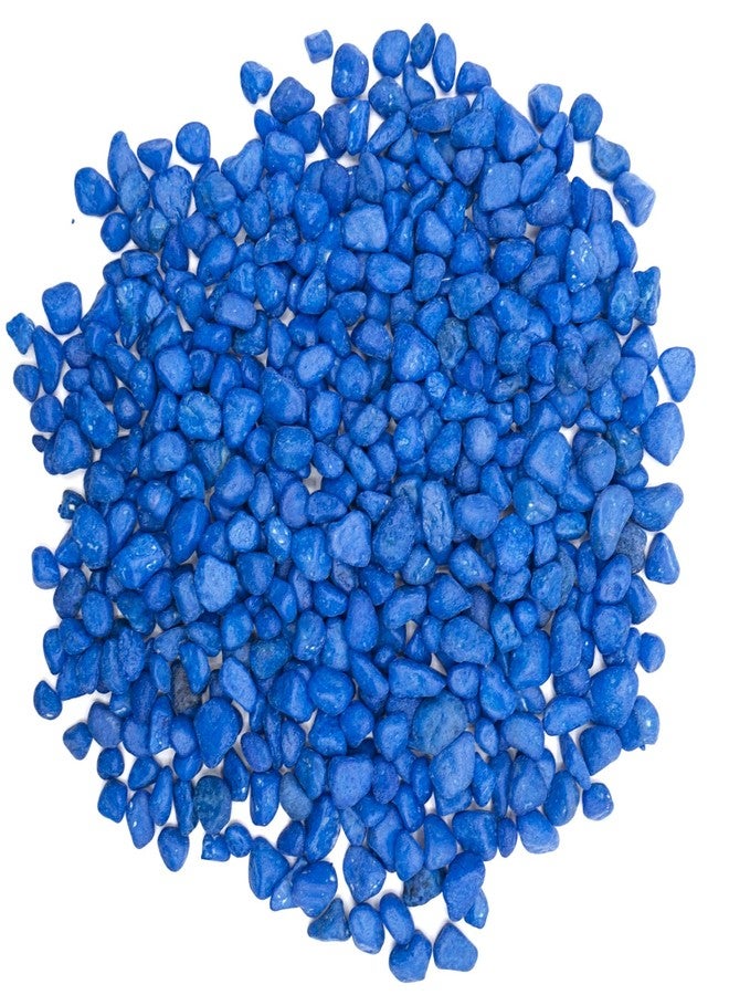 TACOLO Blue Pebbles for Crafts, 0.9 Pound Natural Polished Aquarium Gravel, Decorative Pebbles for Indoor Plants, Turtle Tank, Vase, Succulents Cactus, Garden Landscaping - Image 1