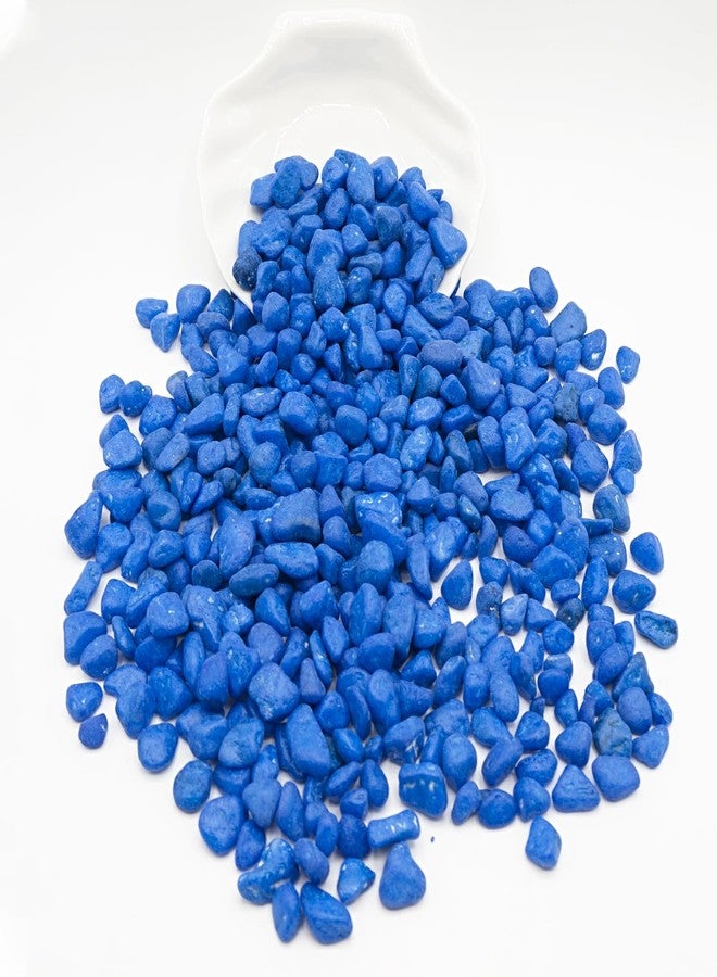 TACOLO Blue Pebbles for Crafts, 0.9 Pound Natural Polished Aquarium Gravel, Decorative Pebbles for Indoor Plants, Turtle Tank, Vase, Succulents Cactus, Garden Landscaping - Image 4