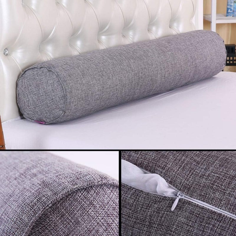 klarako Full Round Bolster Pillow Cushion for Massage Table  Linen Yoga Bolster, 15.7inch Long & 5.9 Dia.  4Color - Image 2