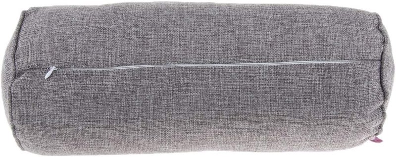 klarako Full Round Bolster Pillow Cushion for Massage Table  Linen Yoga Bolster, 15.7inch Long & 5.9 Dia.  4Color - Image 1