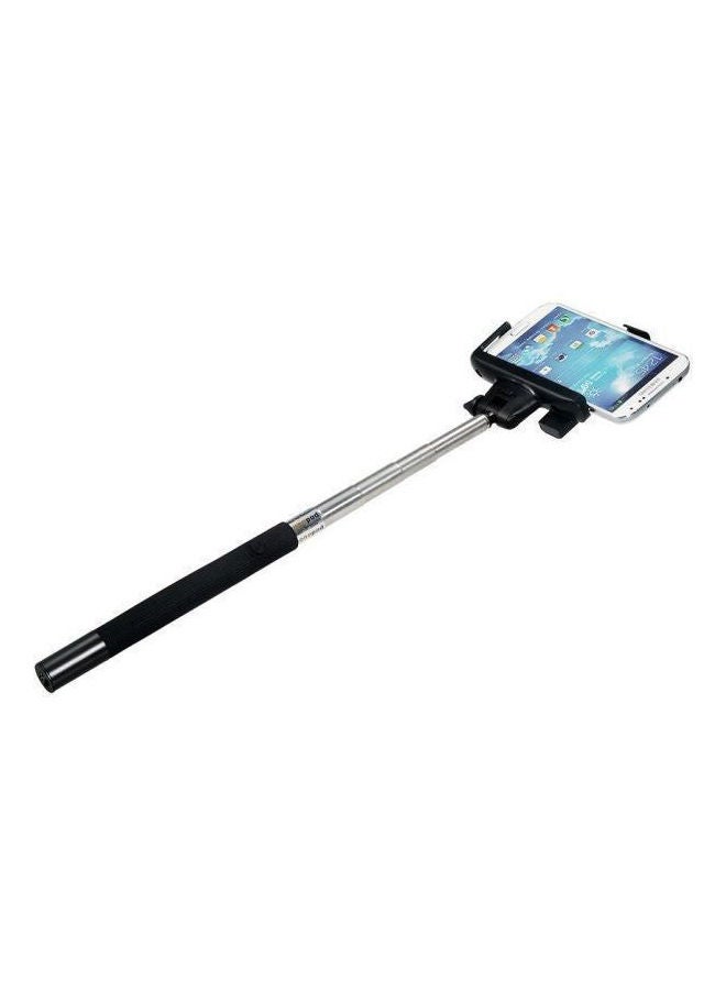 NIBEMINENT Selfie Stick With Bluetooth Sutter Remote Black/Silver  - Image 2
