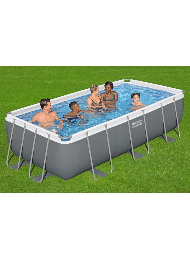 Bestway Steel Pro MAX Rectangular Above Ground Pool Set, 4.04m x 2.01m x 1.00m - Image 3